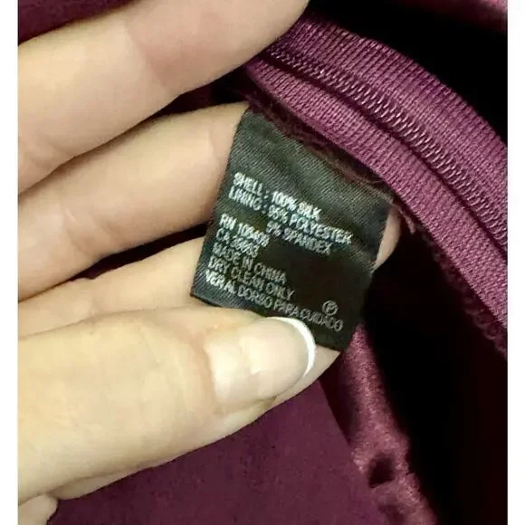 Antonio Melani Silk Dress with Flower Detail Around Neck - Size 4 - Picture 11 of 13